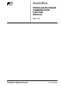 Thumbnail of document Fuji PHU Ethernet Manual 3069